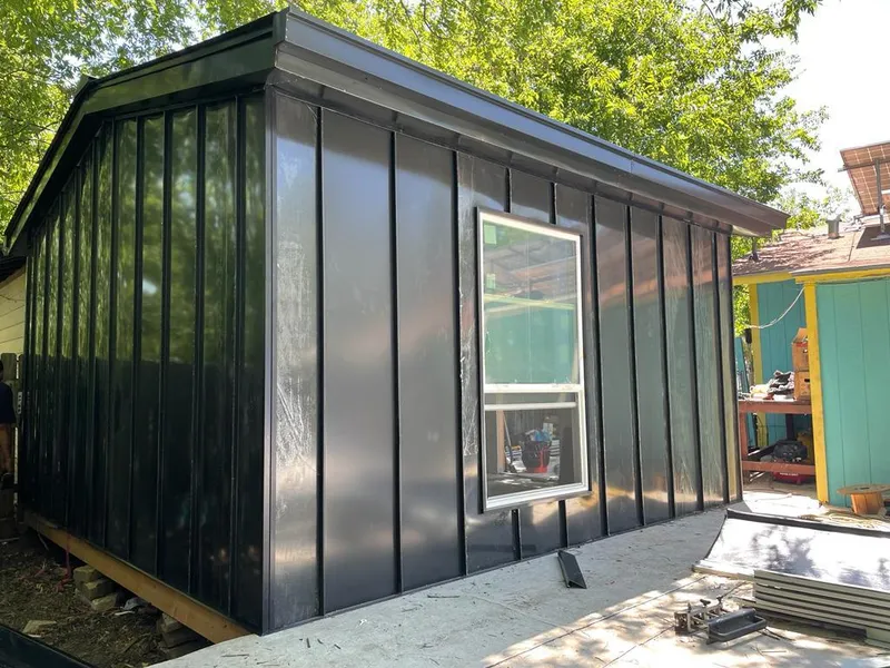 Black standing seam metal wall panels for Roof Inspection in Randallstown